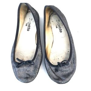 Well worn Repetto glitter ballerina slippers